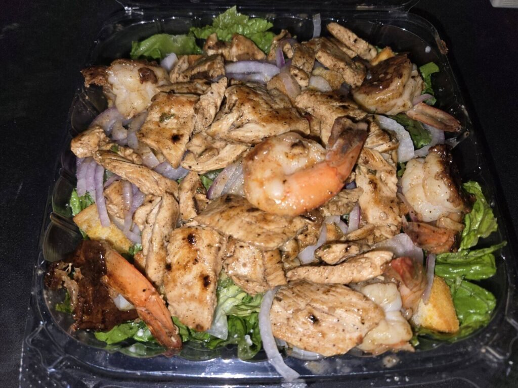 Chicken and Shrimp Caesar Salad