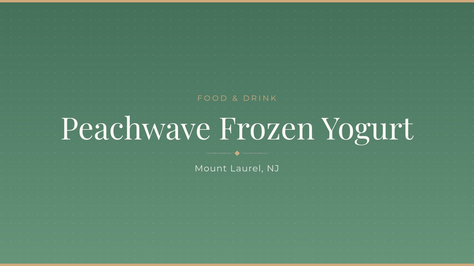 Peachwave Frozen Yogurt